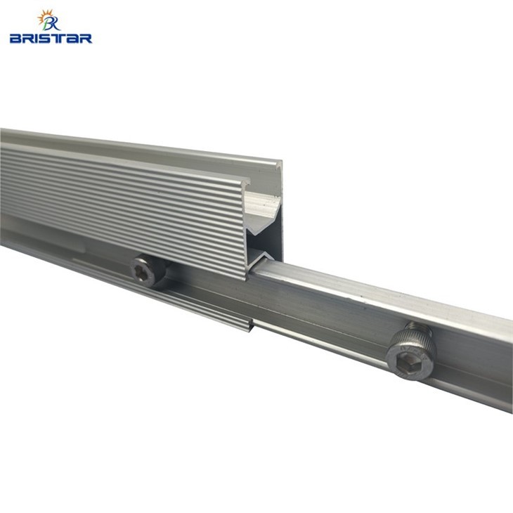 Aluminium Anodized Solar Rail Splice Aluminium Anodized Solar Rail Splice